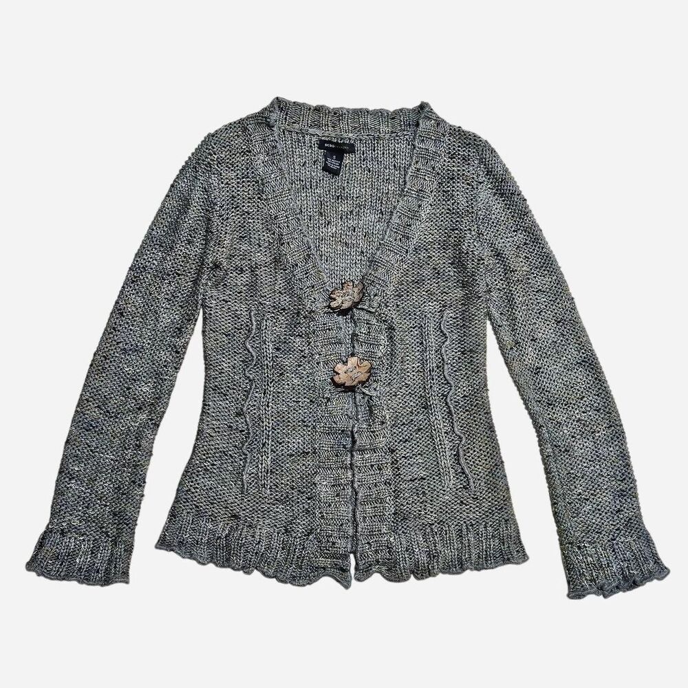 y2k fairy grunge green knit cardigan